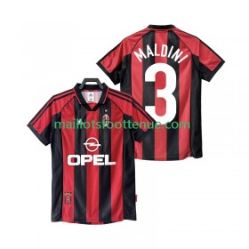 Maillot/Tenue AC Milan MALDINI 3 1999 Retro Domicile 1998